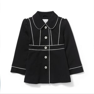 Janie and Jack Baby Girls Ponte Long Jacket